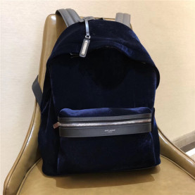 SAINT LAURENT 생로랑 시티 벨벳 백팩 Y5004