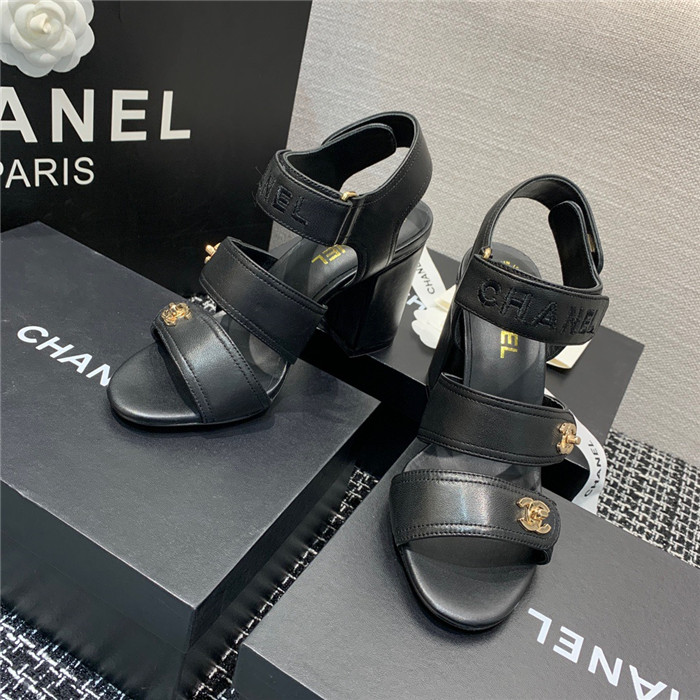 CHANEL 샤넬 여성용 샌들 (굽높이8.5CM) C65100 2COLOR