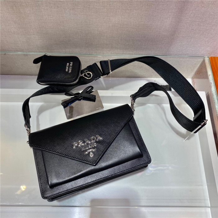 PRADA 프라다 사피아노 포켓 엔벨롭 크로스백 1BP020 2COLOR