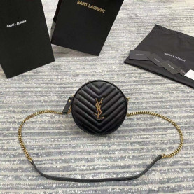 SAINT LAURENT 생로랑 모노그램 라운드 탬버린백 1GF07