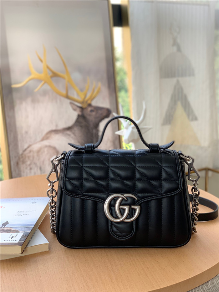 GUCCI 구찌 GG마몽 마틀라세 탑 핸들 58357