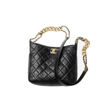 CHANEL 샤넬 스몰 로고 캐비어 호보백 AS3223 4COLOR