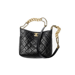 CHANEL 샤넬 스몰 로고 캐비어 호보백 AS3223 4COLOR