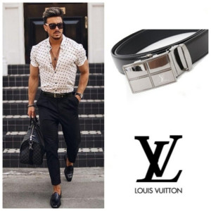 LOUIS VUITTON 루이비통 롤 플레이트 버클 벨트