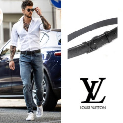 LOUIS VUITTON 루이비통 LV블랙장식 벨트