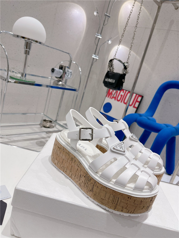 PRADA 프라다 여성용 샌들 (굽높이5.5CM) P60080 2COLOR