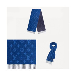 LOUIS VUITTON 루이비통 블루 머플러