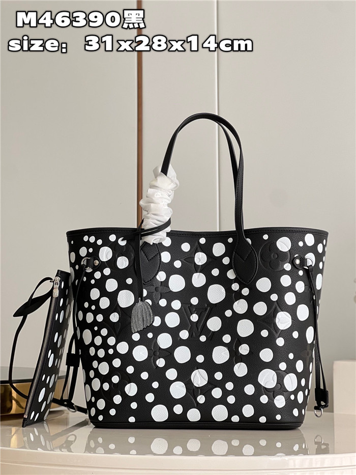 LOUIS VUITTON 루이비통 쿠사마 야요이 콜라보 네버플 미듐 M46390
