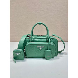 PRADA 프라다 앤틱 나파 가죽 멀티포켓 탑 핸들백 1BB09 4COLOR