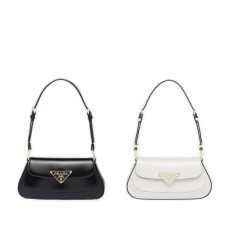 PRADA 프라다 브러쉬드 가죽 숄더백