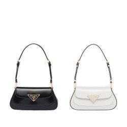 PRADA 프라다 브러쉬드 가죽 숄더백