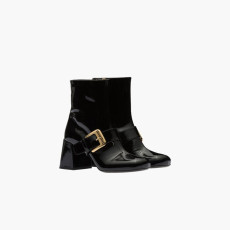 MIUMIU 미우미우 여성 페이턴트 가죽 부티힐