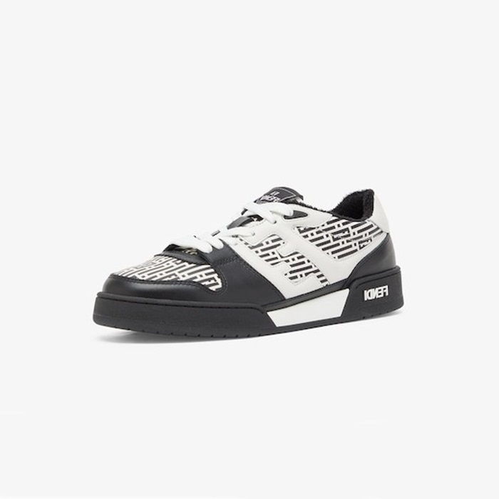 FENDI 펜디 남성 매치 블랙 로우탑 스니커즈