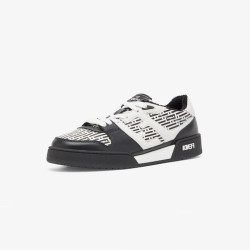 FENDI 펜디 남성 매치 블랙 로우탑 스니커즈