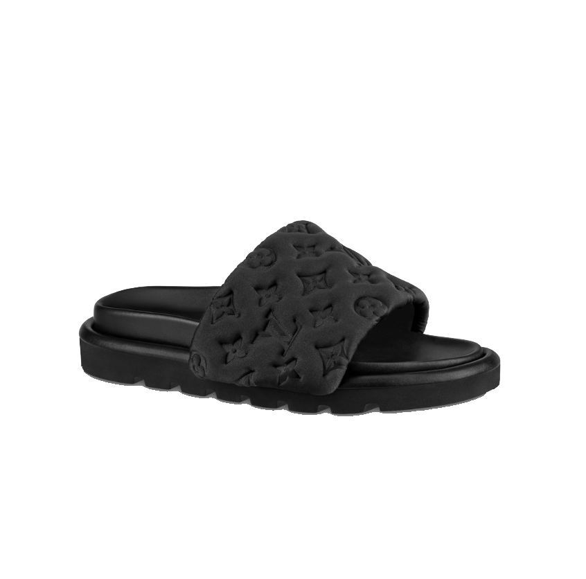 LOUIS VUITTON 루이비통 풀 필로우 플랫 컴포트 뮬 슬리퍼