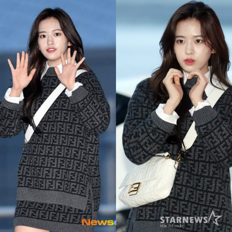 [아이브 안유진] FENDI 펜디 캔버스 미디움 바게트 백 3COLOR