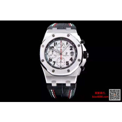 AUDEMARS PIGUET 오데마피게 로얄오크 오프쇼어 화이트 블랙 레더스트랩