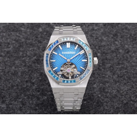 AUDEMARS PIGUET 오데마피게 로얄오크 뚜르비옹 스틸 엑스트라씬 블루다이얼