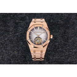 AUDEMARS PIGUET 오데마피게 로얄오크 플라잉 뚜르비옹 로즈골드 그레이다이얼
