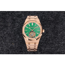 AUDEMARS PIGUET 오데마피게 로얄오크 플라잉 뚜르비옹 로즈골드 그린다이얼