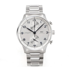 IWC 아이더블유씨 포르투기저 크로노 실버 화이트/블루 다이얼