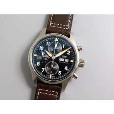 IWC 아이더블유씨 파일럿 더블크로노그래프 블랙다이얼