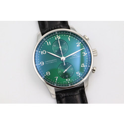 IWC 아이더블유씨 포르투기저 크로노 스틸 그린다이얼