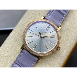 IWC 아이더블유씨 포르토피노 다이아베젤 로즈골드 그레이다이얼