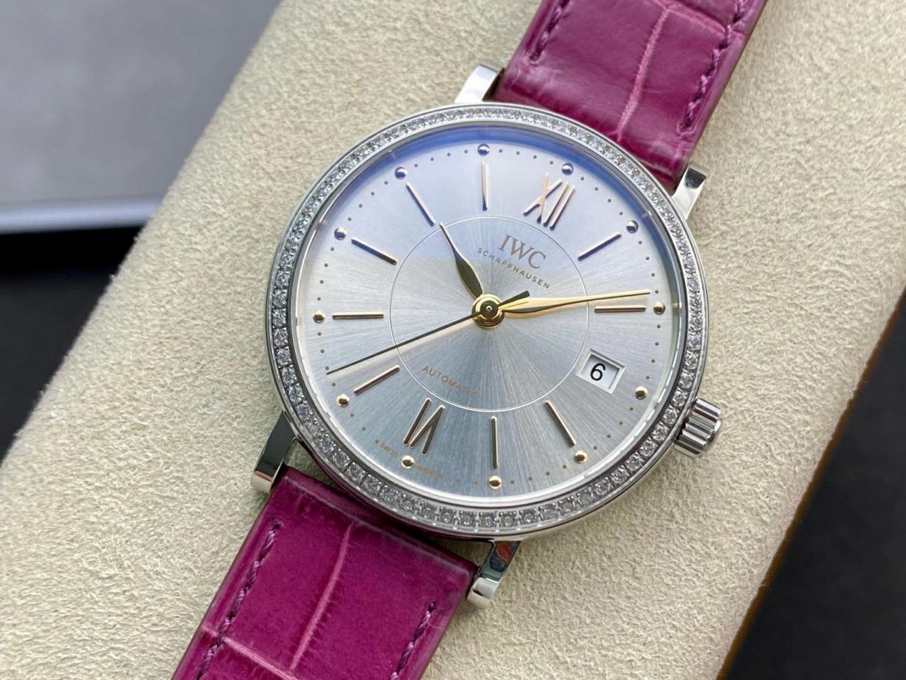 IWC 아이더블유씨 포르토피노 다이아베젤 실버 그레이다이얼