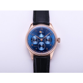 IWC 아이더블유씨 포르투기저 문페이즈 로즈골드 블루다이얼