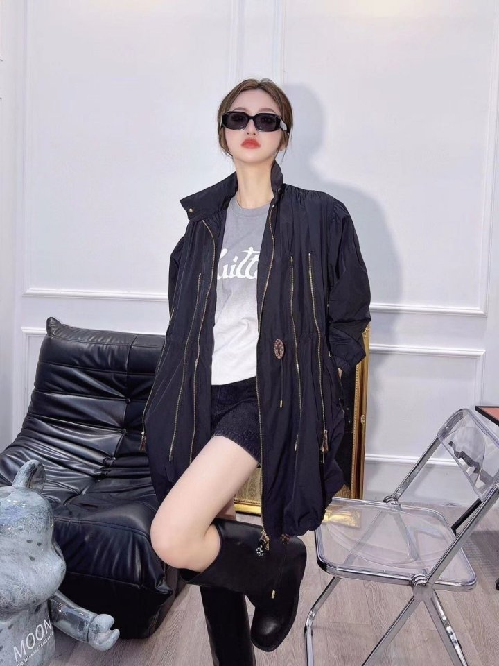 LOUIS VUITTON 루이비통 지퍼 야상 벨트포함