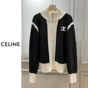 CELINE 셀린느 집업 트리오페 니트 집업