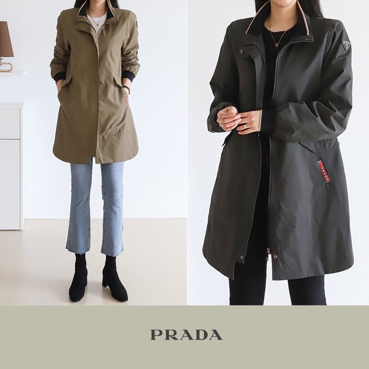PRADA 프라다 24FW 나일론 우븐 사파리 자켓