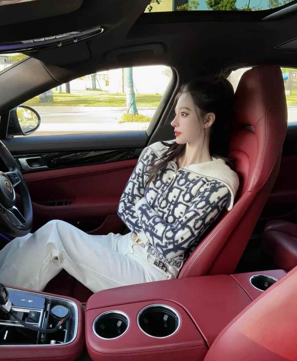 DIOR 디올 오블리크 니트 집업