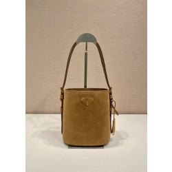 PRADA 프라다 스웨이드 스몰 버킷백 1BE078A