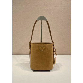 PRADA 프라다 스웨이드 스몰 버킷백 1BE078A