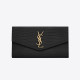 SAINT LAURENT 생로랑 업타운 샤이니 크로커다일 엠보 가죽 라지 장지갑 582124 2COLOR