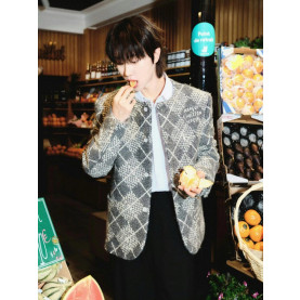 LOUIS VUITTON 루이비통 시크 칼라리스 울 자켓