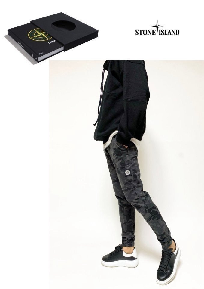 STONE ISLAND 스톤아일랜드 밴딩스판 밀리터리조거팬츠 2COLOR