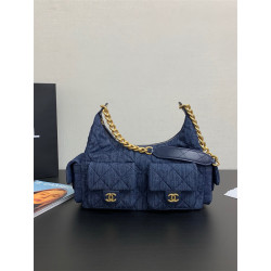 CHANEL 샤넬 맥시 데님 호보백 AS5302 2COLOR
