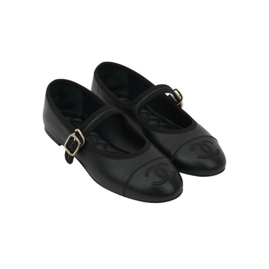 30위 CHANEL 샤넬 발레리나 플랫슈즈 단화 C45855-1 신상 2COLOR