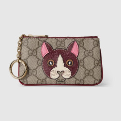 GUCCI 구찌 고양이 디테일 GG 키 케이스 818768