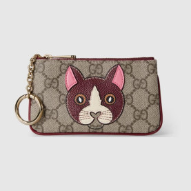 GUCCI 구찌 고양이 디테일 GG 키 케이스 818768