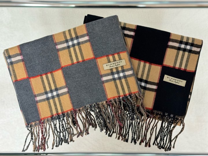 BURBERRY 버버리 체크블럭 머플러