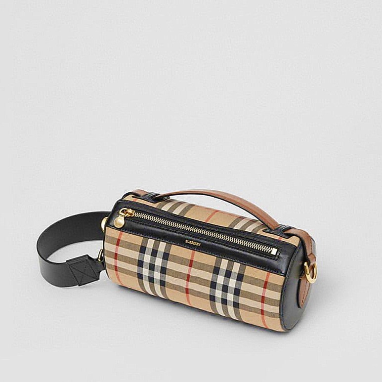 BURBERRY 버버리 빈티지 체크 배럴백 80150751