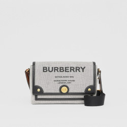 BURBERRY 버버리 호스페리 캔버스 크로스백 80398631