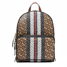 BURBERRY 버버리 스트라이프 프린트 캔버스 백팩 80193461