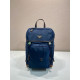 PRADA 프라다 리나일론 가죽 백팩 2VZ135A