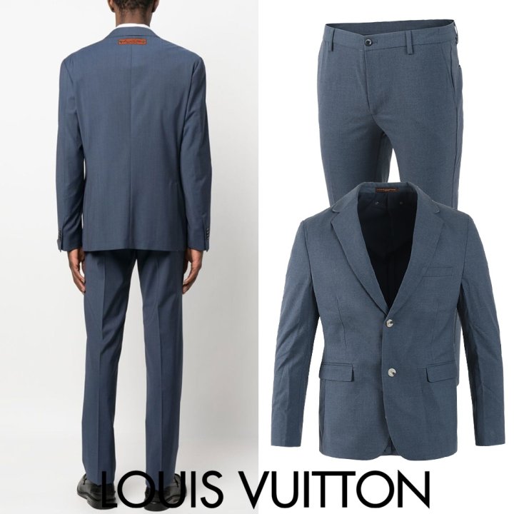 LOUIS VUITTON 루이비통 레더패치 백로고 싱글 슬림슈트