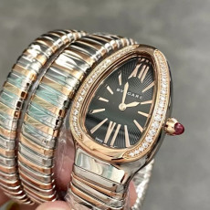 BULGARI 불가리 세르펜티 투보가스 로즈골드 다이아몬드 블랙다이얼 102680